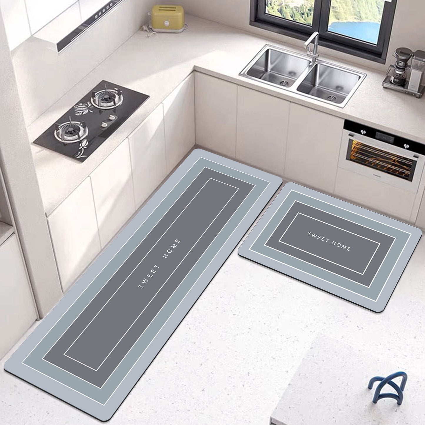 Tapis de cuisine antidérapant lavable