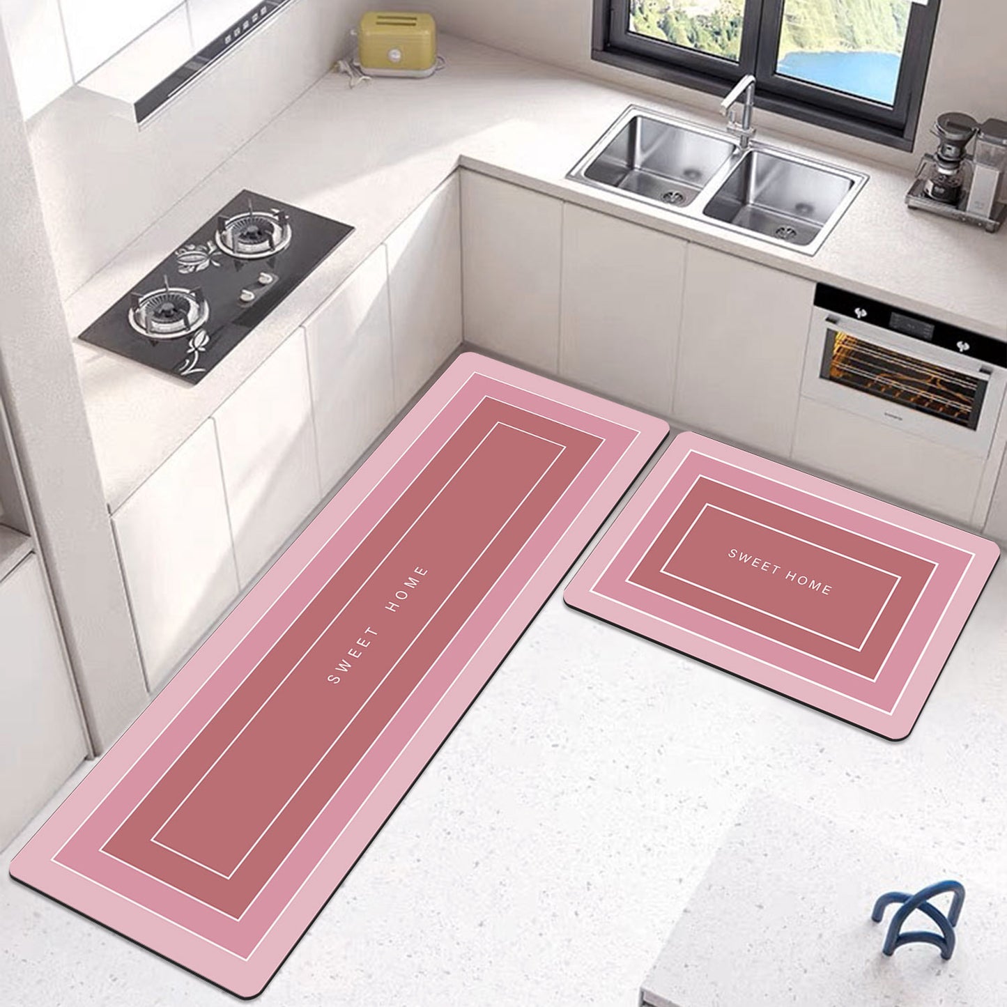 Tapis de cuisine antidérapant lavable