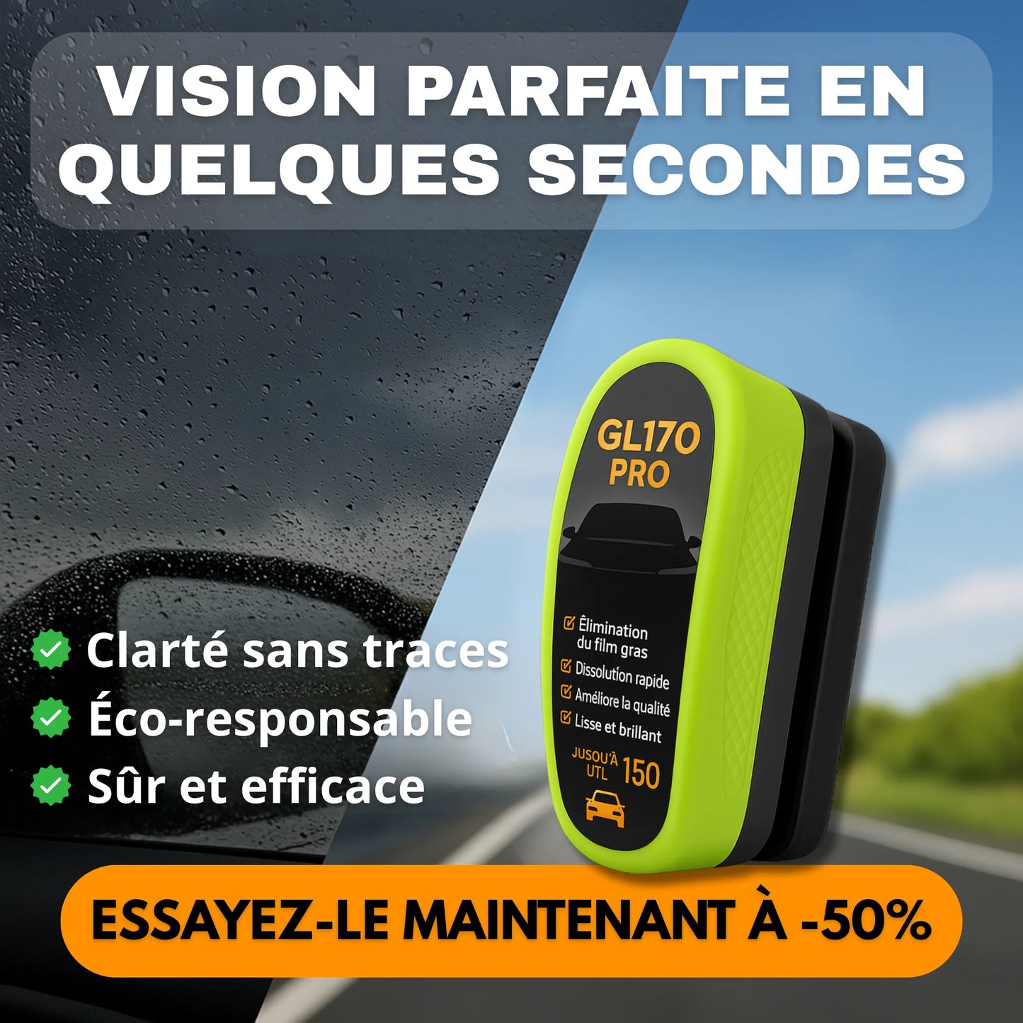 VueParfaite Auto – Vitres Nettes & Effet Déperlant